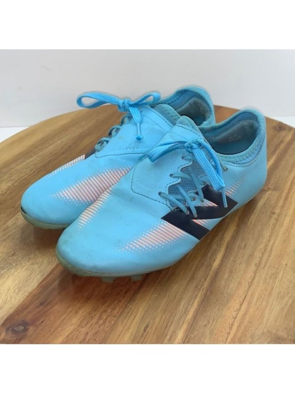 New Balance Soccer Cleats Youth 4.5  Furon v7 Dispatch FG Blue Orange W SF3FS75